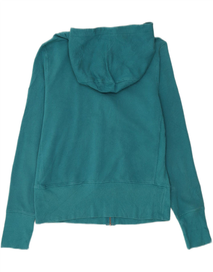 CHAMPION Womens Elite Zip Hoodie Sweater UK 16 Large Turquoise Cotton