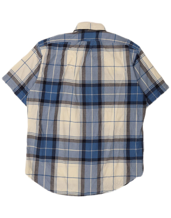 Polo Ralph Lauren Mens Blake Short Sleeve Shirt Large Blue Check Cotton