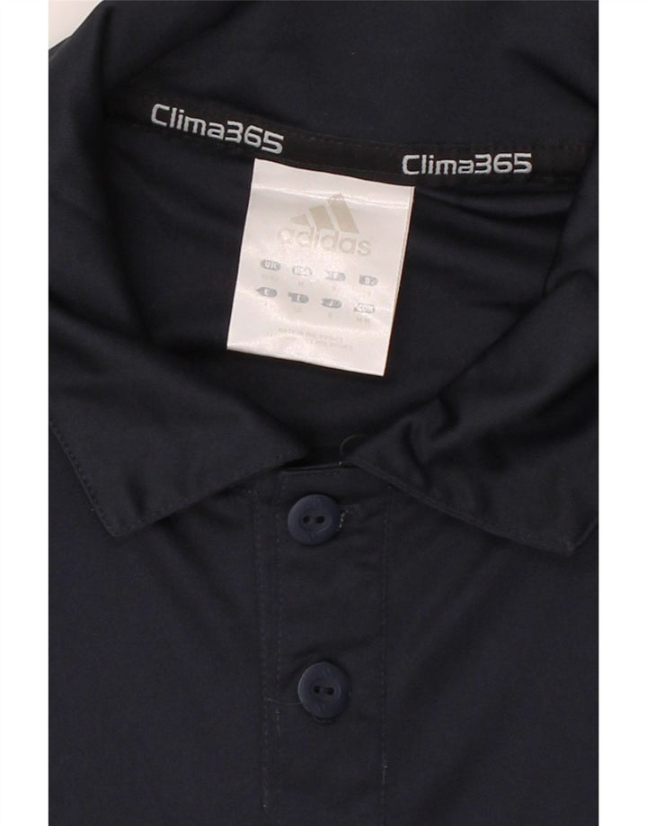 ADIDAS Mens Clima 365 Polo Shirt UK 40/42 Medium Navy Blue Polyester Vintage Adidas and Second-Hand Adidas from Messina Hembry 
