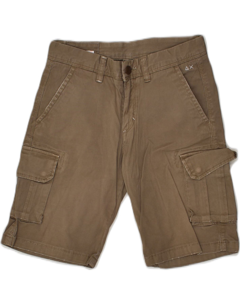 SUN68 Girls Cargo Shorts 9-10 Years W28 Brown Cotton | Vintage Sun68 | Thrift | Second-Hand Sun68 | Used Clothing | Messina Hembry 