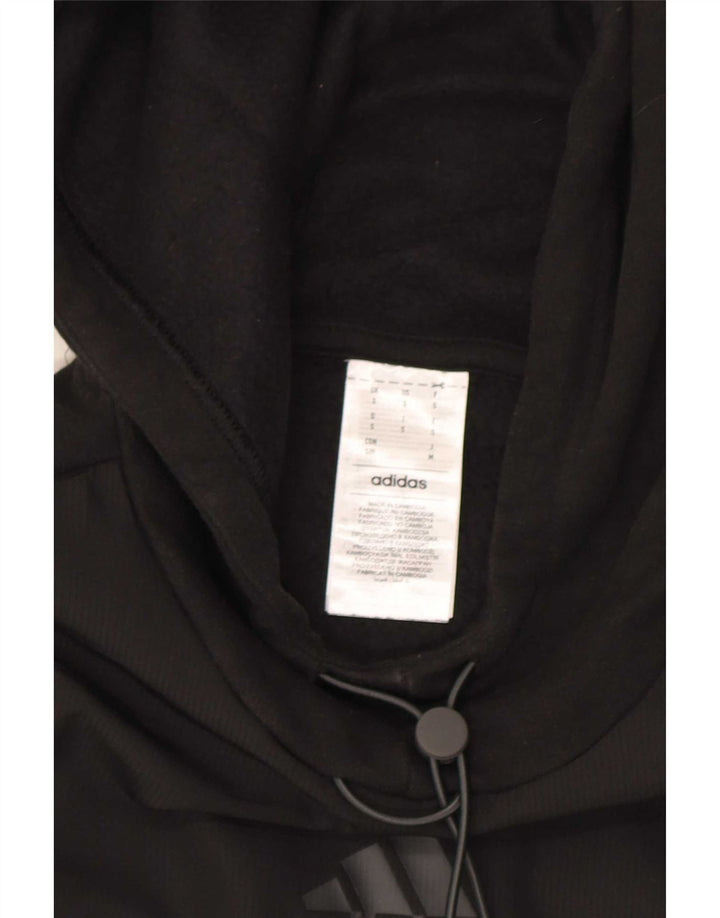 Adidas Mens Hoodie Jumper Small Black Cotton
