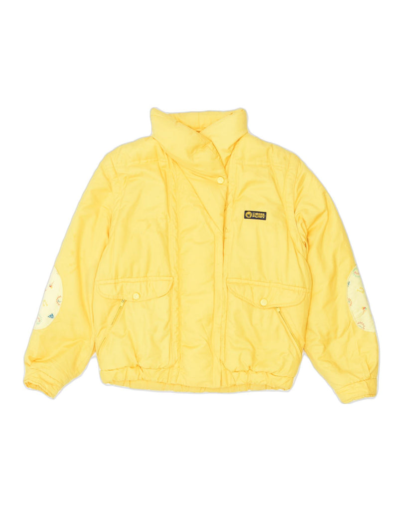 CIESSE PIUMINI Womens Padded Jacket IT 44 Medium Yellow Polyester | Vintage | Thrift | Second-Hand | Used Clothing | Messina Hembry 