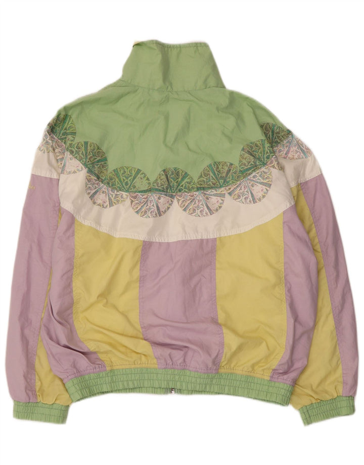 ELLESSE Womens Oversized Bomber Jacket UK 18 XL Multicoloured Colourblock