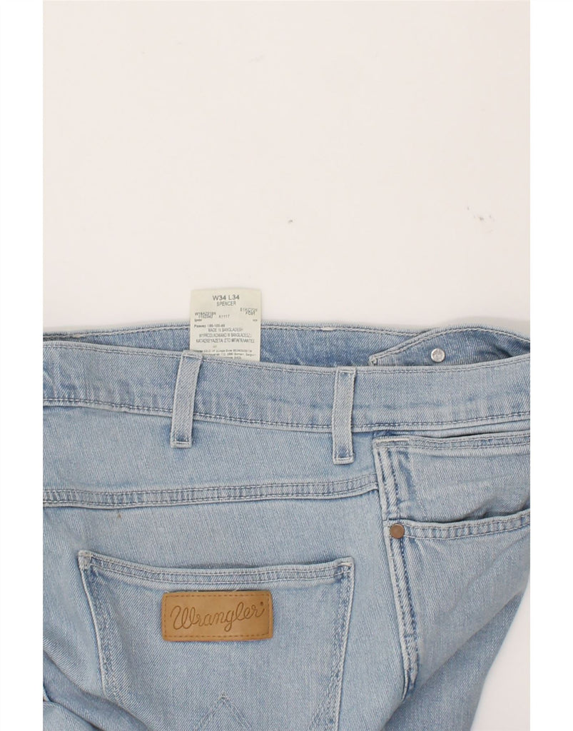 WRANGLER Mens Spencer Slim Jeans W34 L34 Blue Cotton Vintage Wrangler and Second-Hand Wrangler from Messina Hembry 