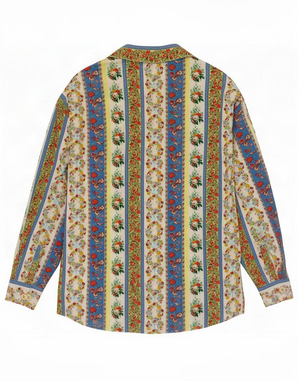 Vintage Womens Shirt UK 16 Large Multicoloured Floral