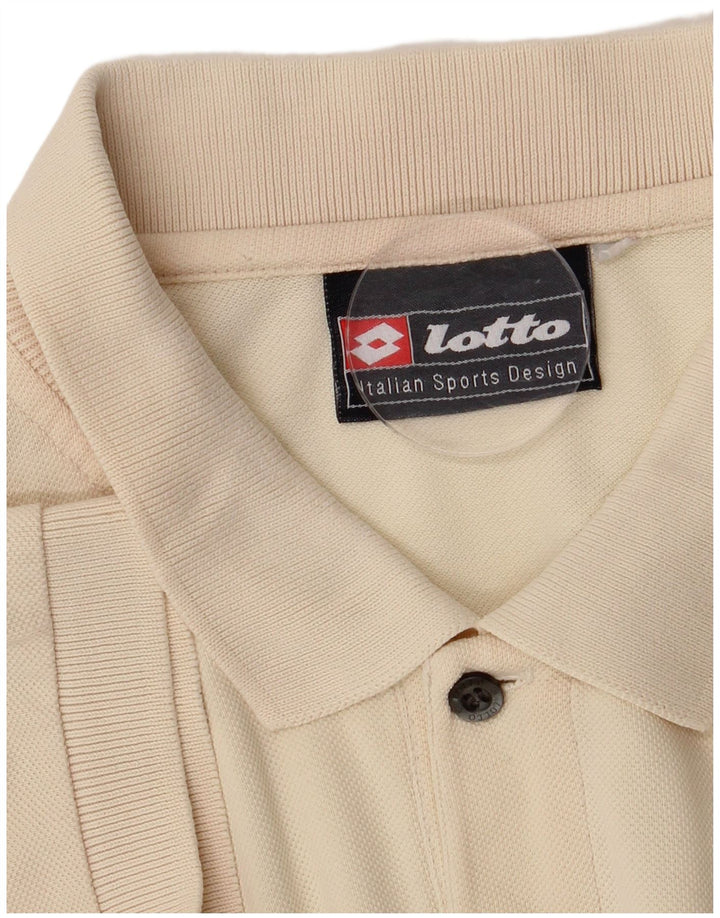 Lotto Mens Polo Shirt Large Beige