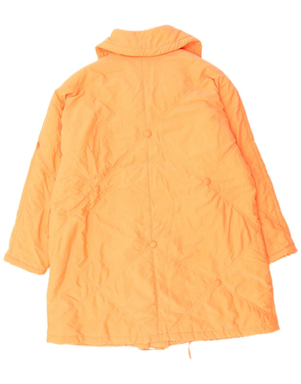 YESSICA Womens Padded Coat US 21 3XL Orange Polyester