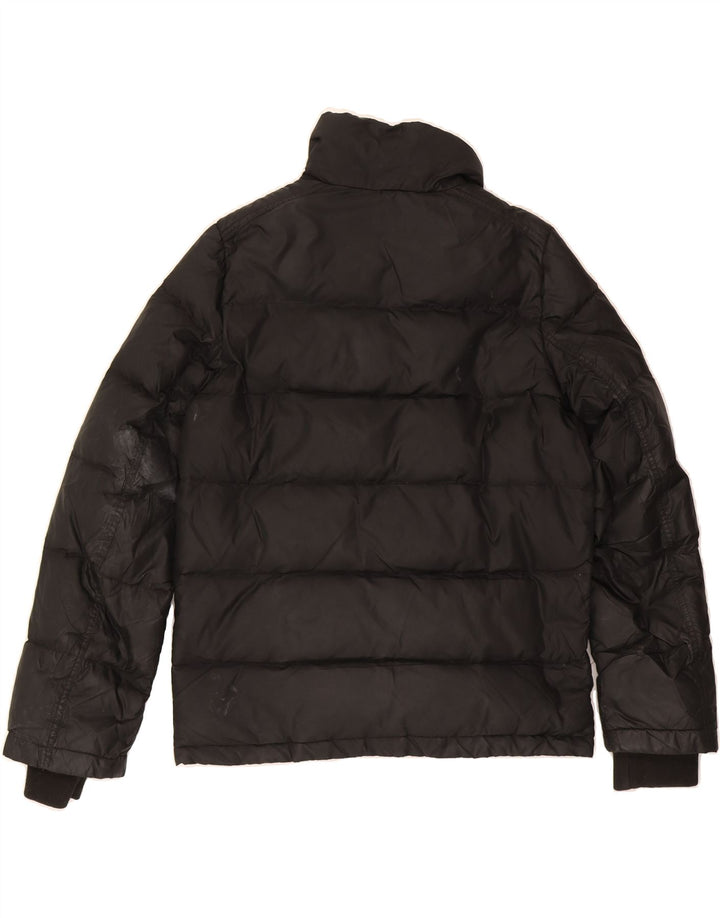 TOMMY HILFIGER Mens Padded Jacket UK 36 Small Black Nylon Vintage Tommy Hilfiger and Second-Hand Tommy Hilfiger from Messina Hembry 