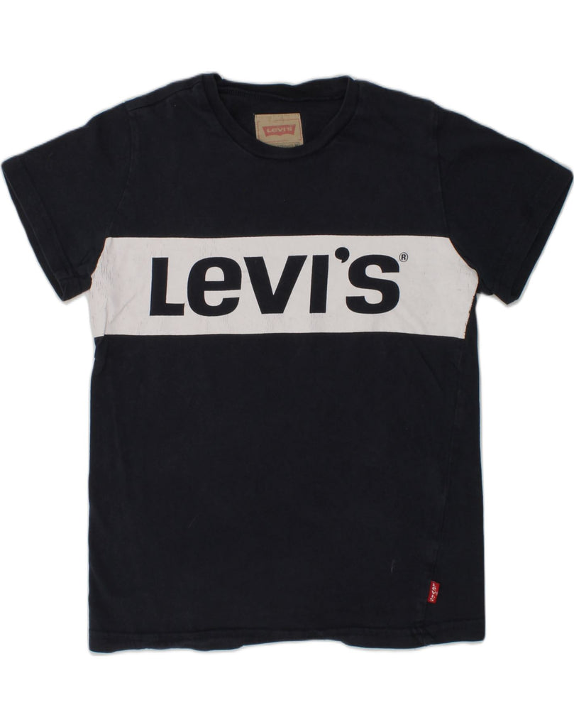 LEVI'S Girls Graphic T-Shirt Top 9-10 Years Navy Blue | Vintage Levi's | Thrift | Second-Hand Levi's | Used Clothing | Messina Hembry 