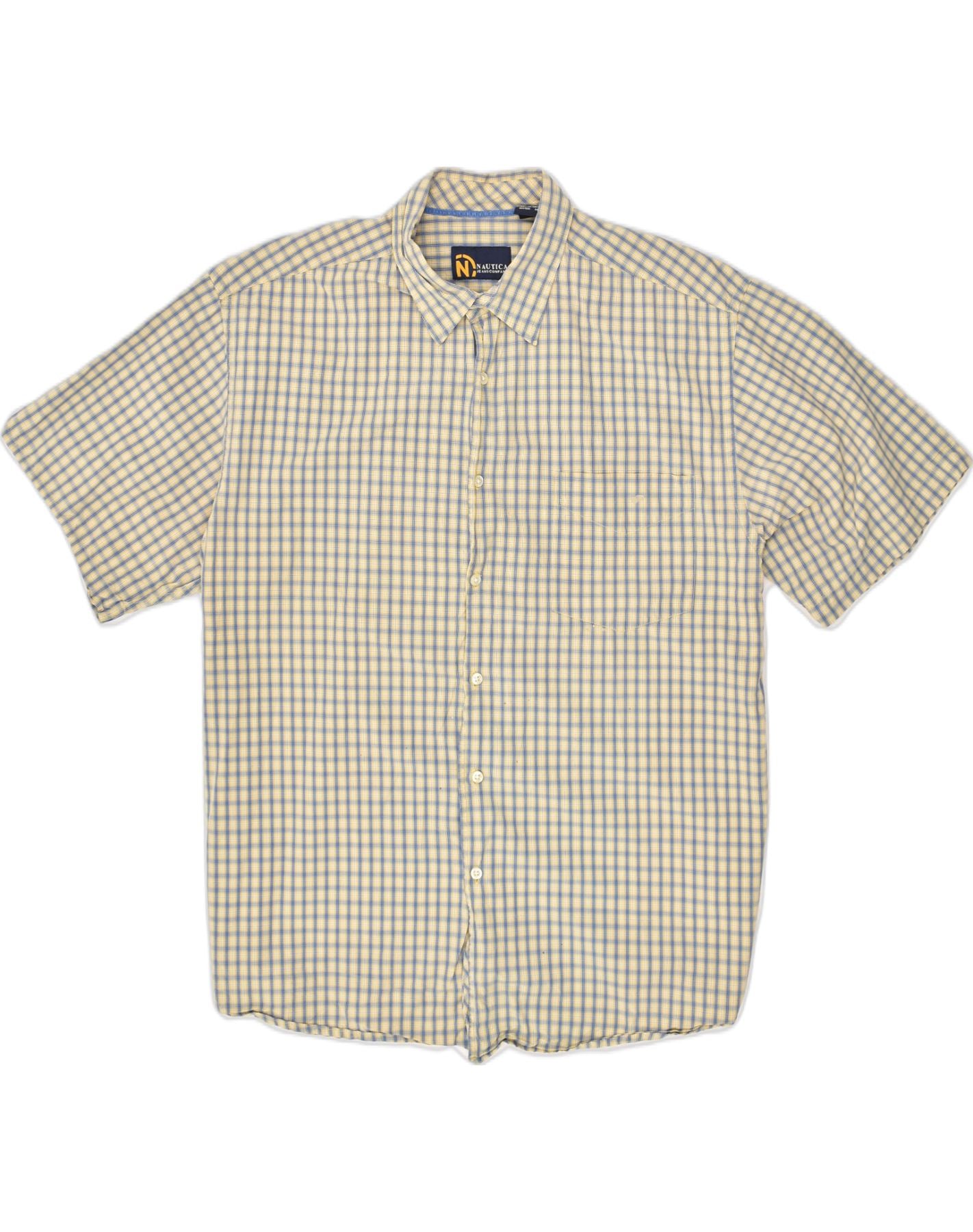 NAUTICA Mens Shirt Large Multicoloured Check Cotton, Vintage & Second-Hand  Clothing Online