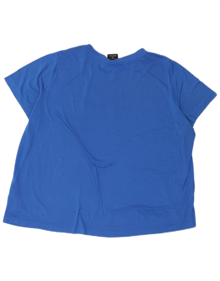 Nike Womens Graphic T-Shirt Top UK 22 3XL Blue Polyester