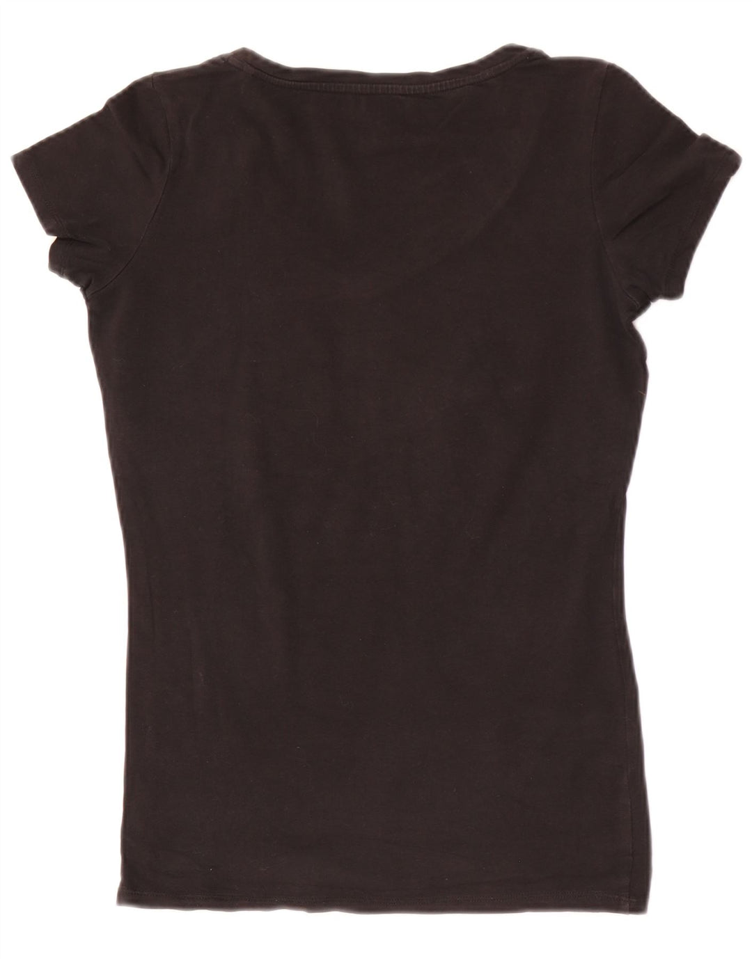 Guess Womens Graphic T-Shirt Top UK 12 Medium Black