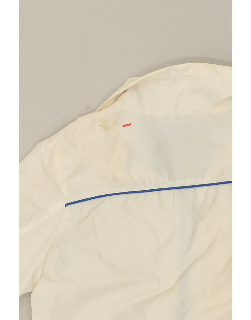 JACK & JONES Mens Bomber Jacket UK 36 Small Off White Polyacrylic | Vintage Jack & Jones | Thrift | Second-Hand Jack & Jones | Used Clothing | Messina Hembry 