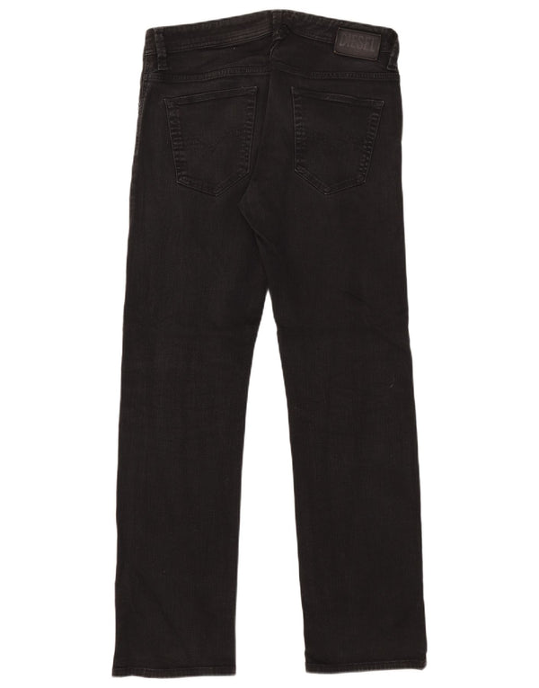 Diesel Womens Straight Jeans W32 L31 Black Cotton