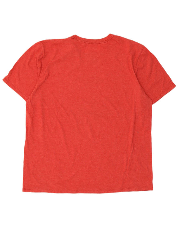 Hurley Mens Graphic T-Shirt Top Large Red Polyester