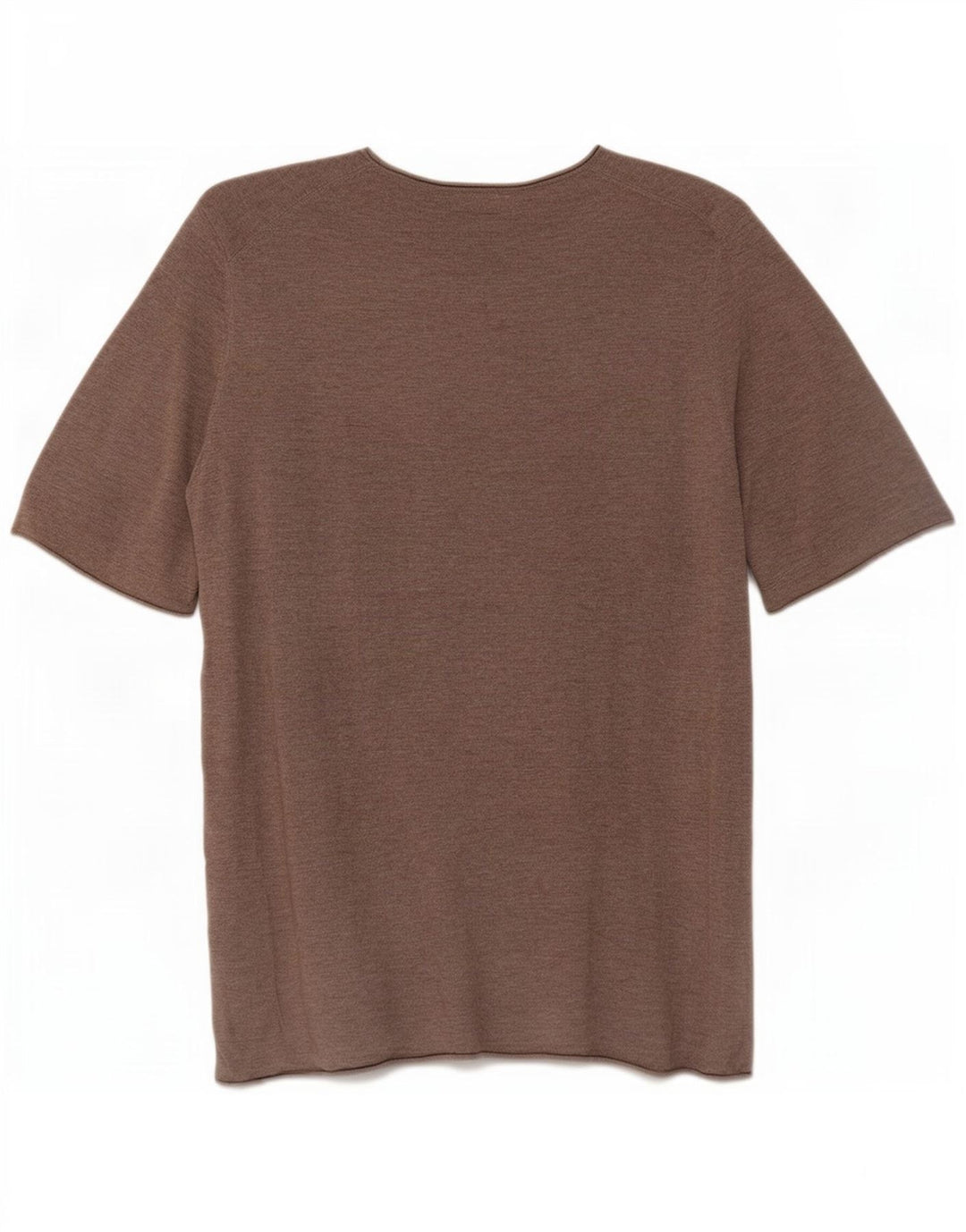 Massimo Dutti Womens Crew Neck Jumper Sweater UK 10 Small Brown