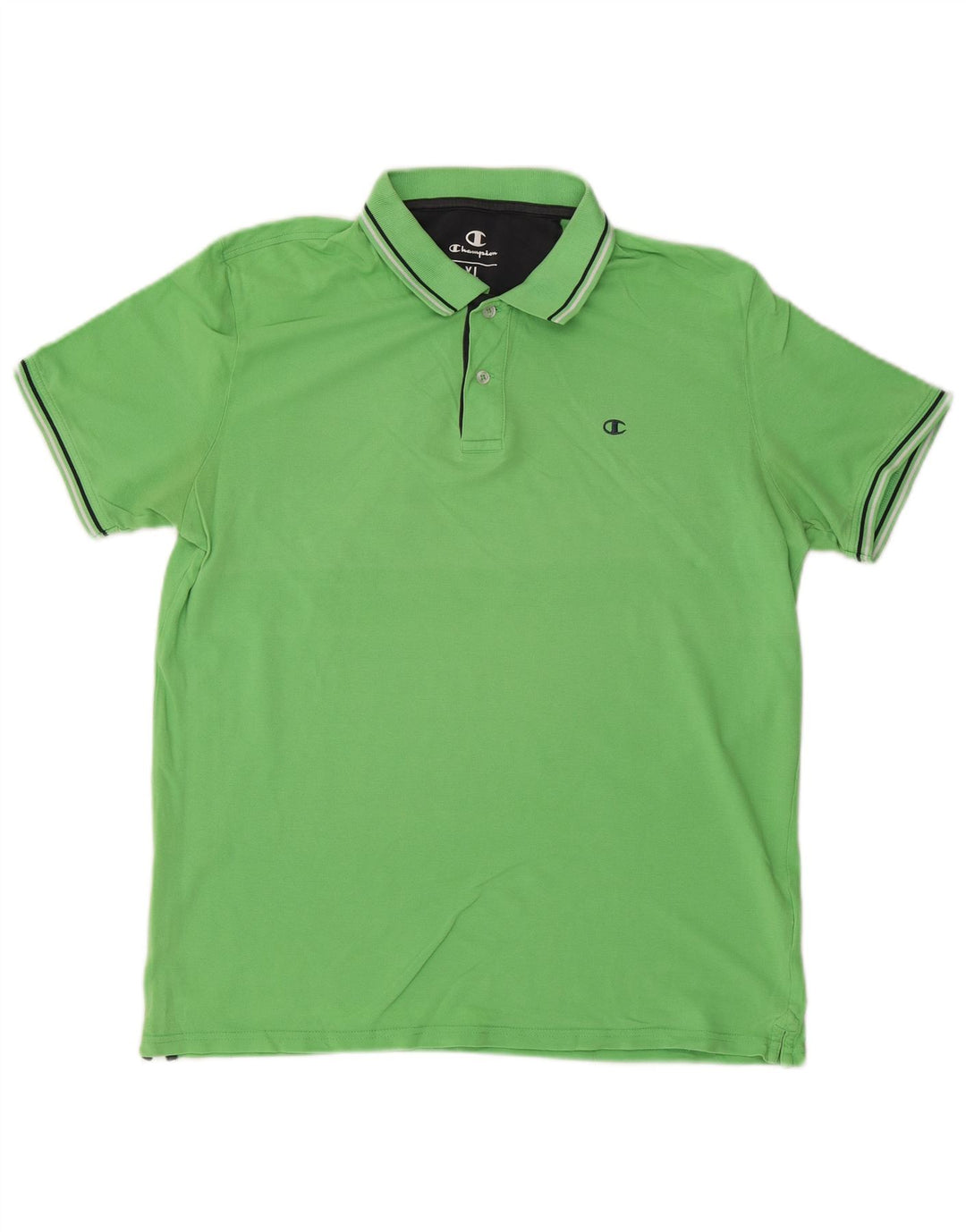 Champion Mens Polo Shirt XL Green Cotton