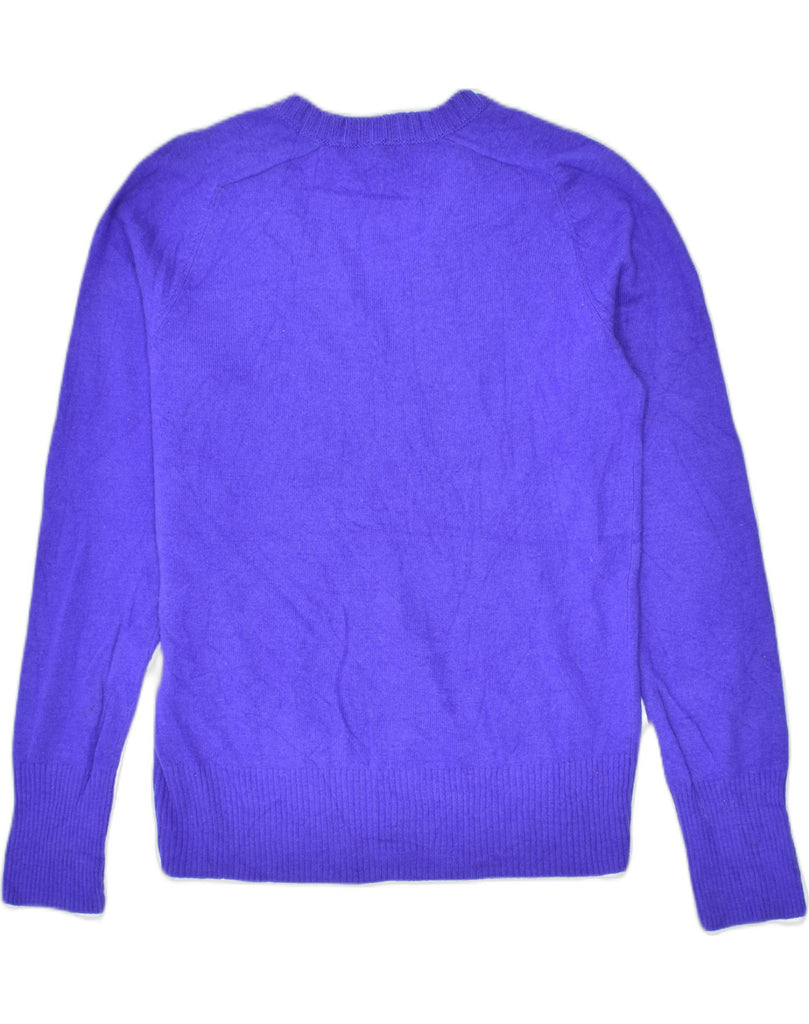 J. CREW Womens V-Neck Jumper Sweater UK 14 Medium Purple | Vintage | Thrift | Second-Hand | Used Clothing | Messina Hembry 