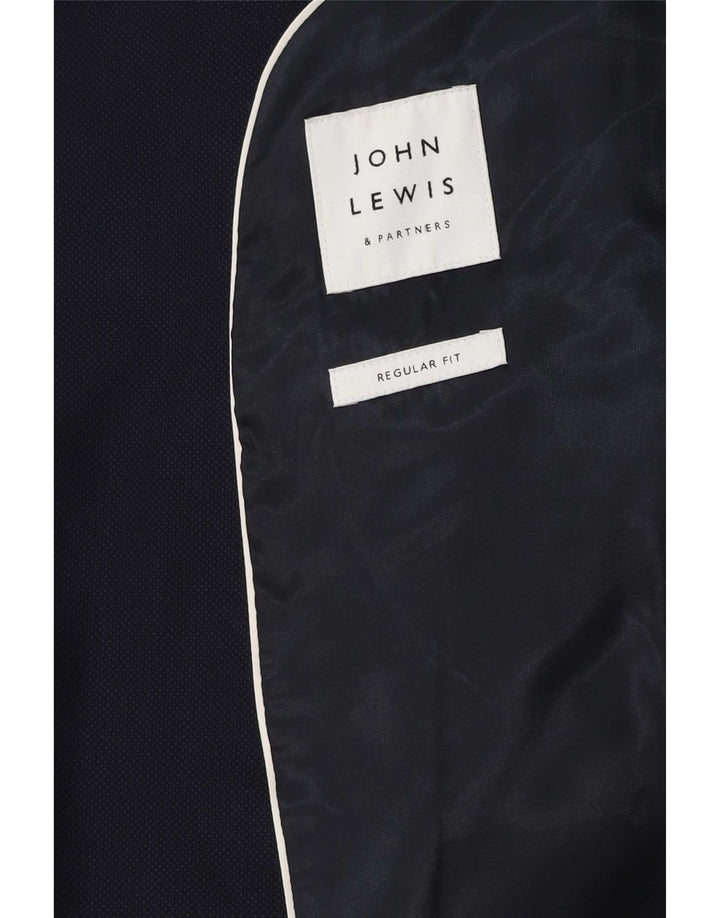 John Lewis Mens 2 Button Regular Fit Blazer Jacket UK 38 Medium Navy Blue
