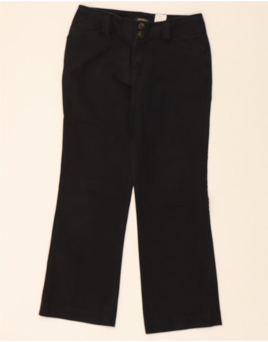 EDDIE BAUER Womens Vashon Fit Chino Trousers US 6 Medium W31 L29 Black Vintage Eddie Bauer and Second-Hand Eddie Bauer from Messina Hembry 