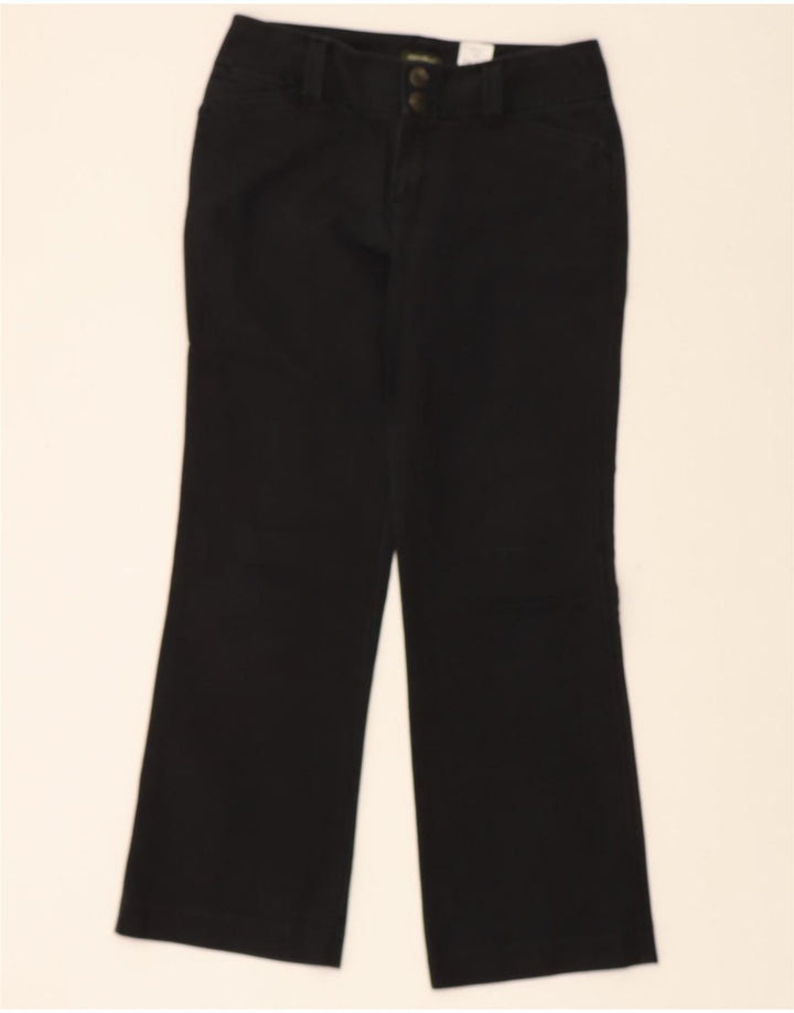 EDDIE BAUER Womens Vashon Fit Chino Trousers US 6 Medium W31 L29 Black Vintage Eddie Bauer and Second-Hand Eddie Bauer from Messina Hembry 
