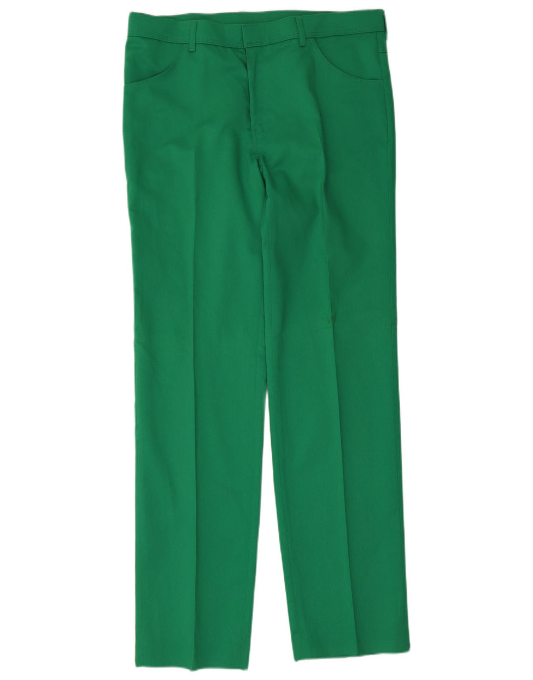 Farah Womens Straight Casual Trousers W36 L34 Green Polyester