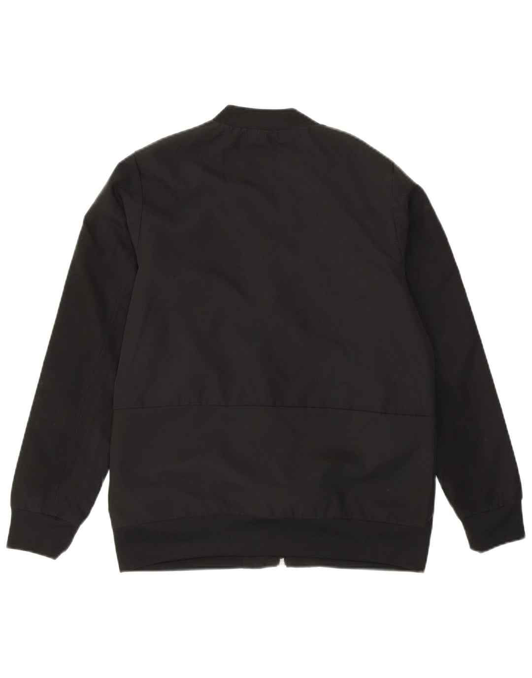 Adidas Boys Tracksuit Top Jacket 11-12 Years Black Polyester