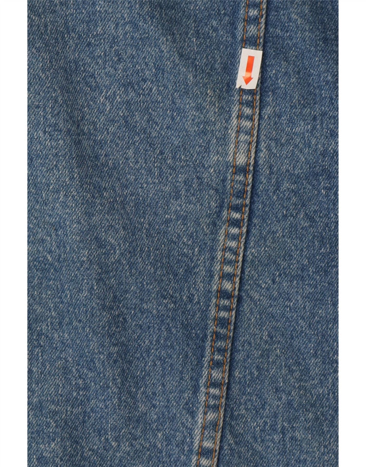 Vintage Womens Oversized Denim Jacket UK 14 Medium Blue Cotton