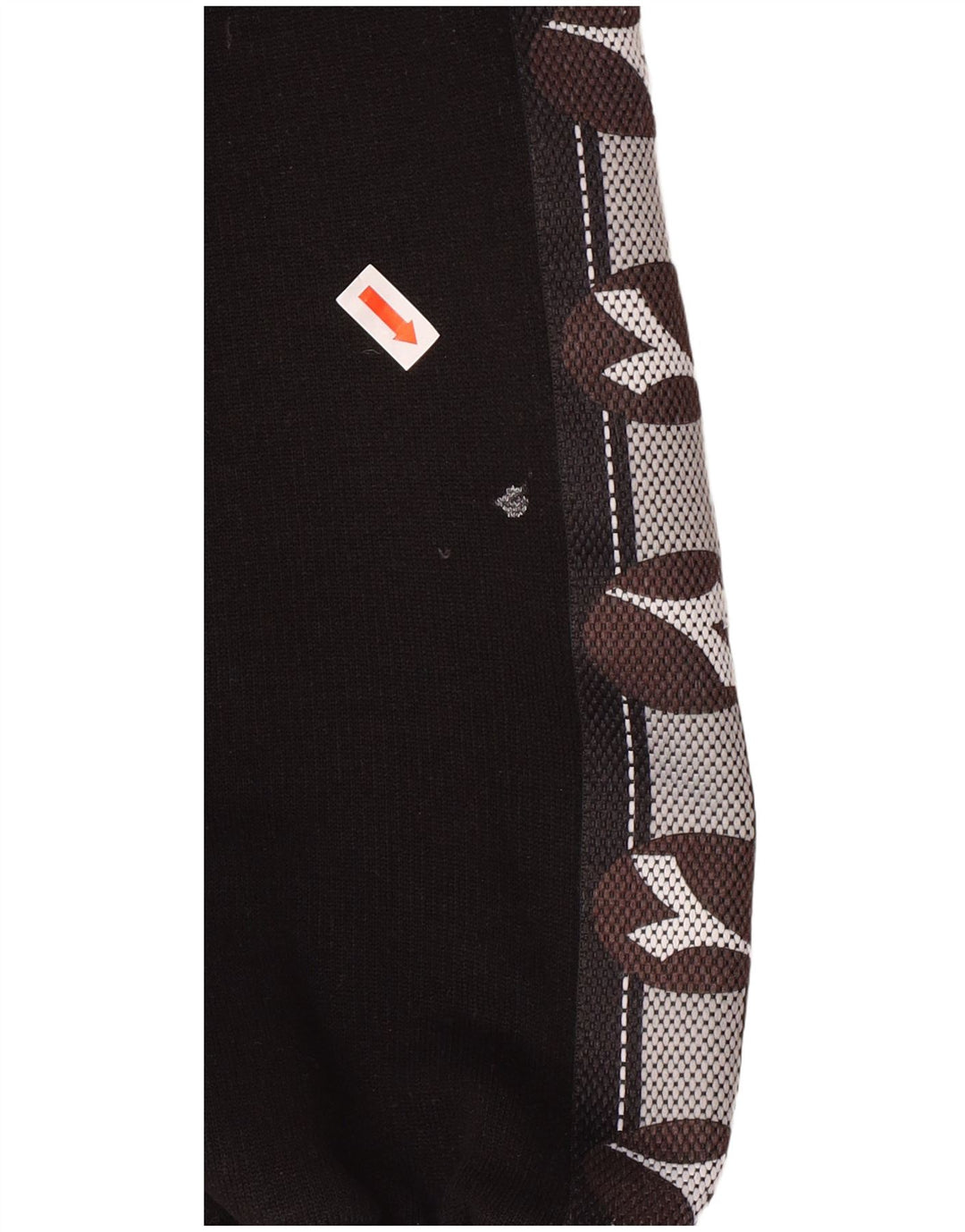 Diadora Mens Zip Neck Sweatshirt Jumper Large Grey Colourblock Cotton