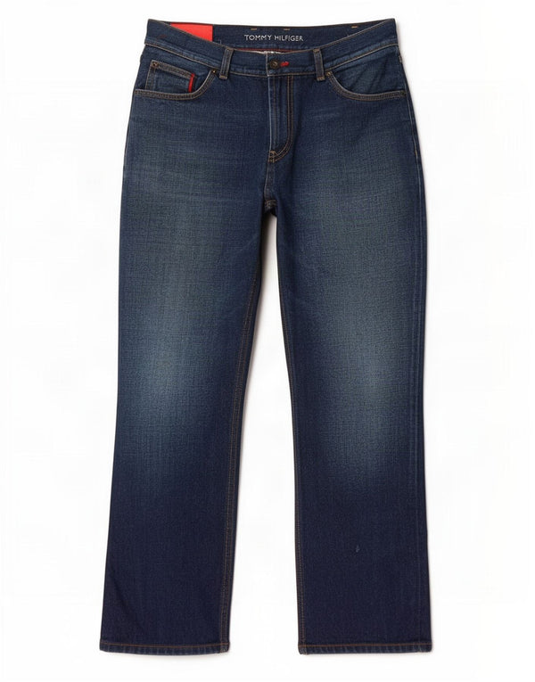 Tommy Hilfiger Mens Straight Jeans W36 L32 Navy Blue Cotton