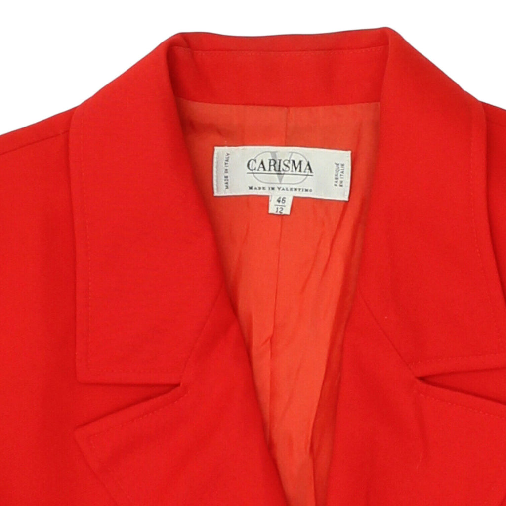 Valentino Carisma Womens Red Blazer Jacket | Vintage Designer Formal Suit VTG | Vintage Messina Hembry | Thrift | Second-Hand Messina Hembry | Used Clothing | Messina Hembry 