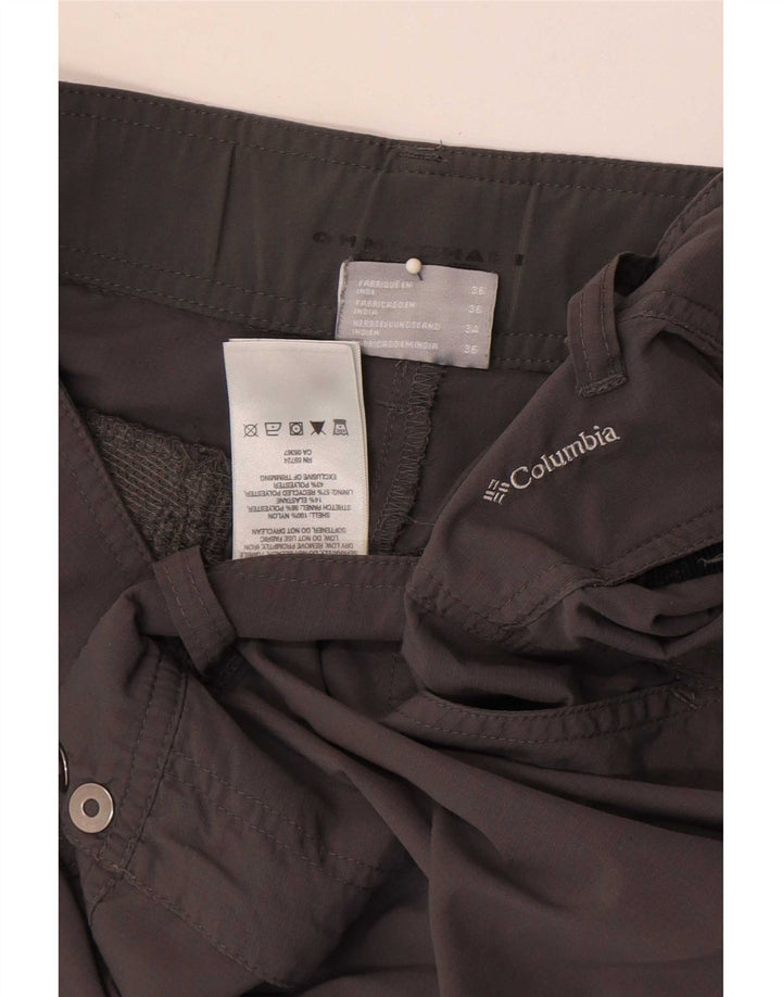 Columbia Womens Cargo Shorts EU 36 Small W28 Grey Nylon