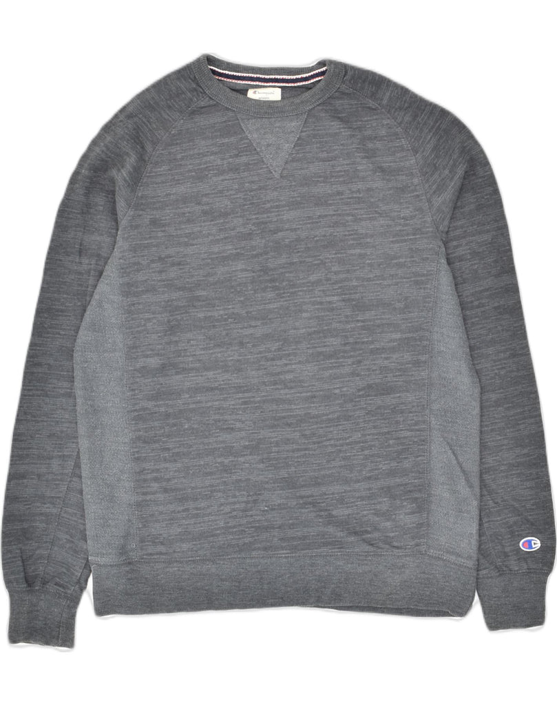 CHAMPION Mens Sweatshirt Jumper Small Grey Cotton | Vintage Champion | Thrift | Second-Hand Champion | Used Clothing | Messina Hembry 