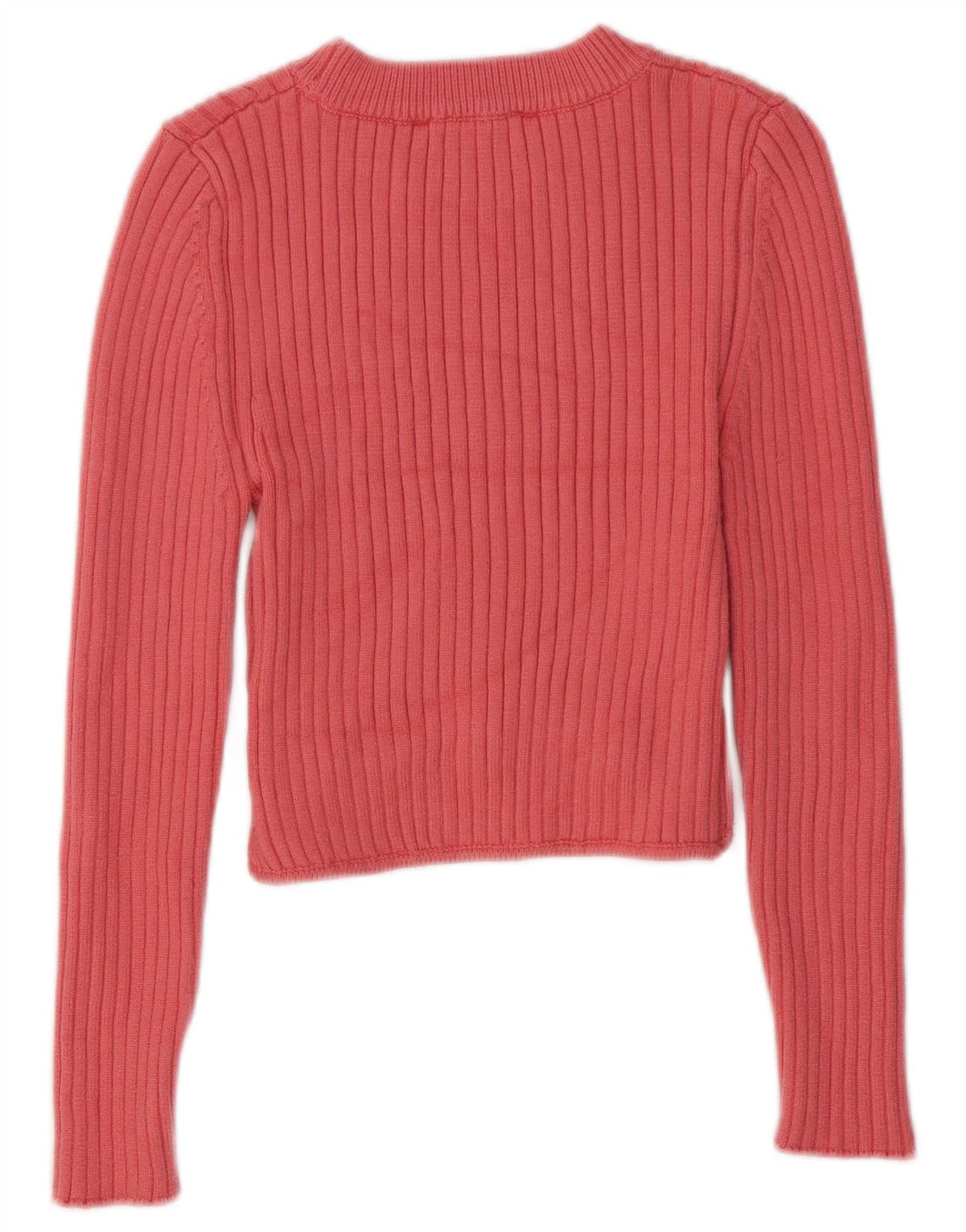 Zara Womens Top Long Sleeve UK 14 Large Pink Viscose
