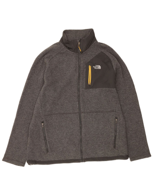 The North Face Mens Cardigan Sweater XL Grey Wool