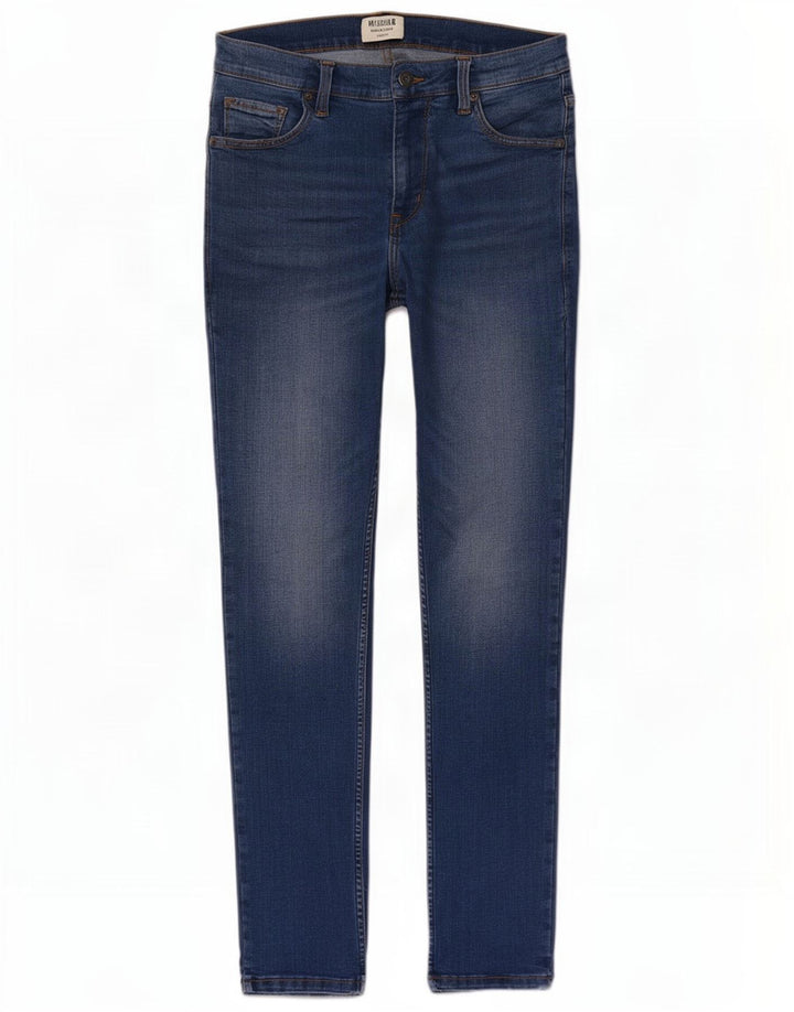 Mustang Mens Vegas Slim Jeans W30 L32 Blue Cotton