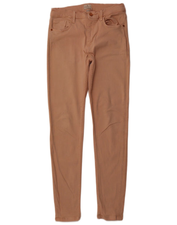 French Connection Womens Skinny Jeans UK 12 Medium W30 L29 Pink Cotton