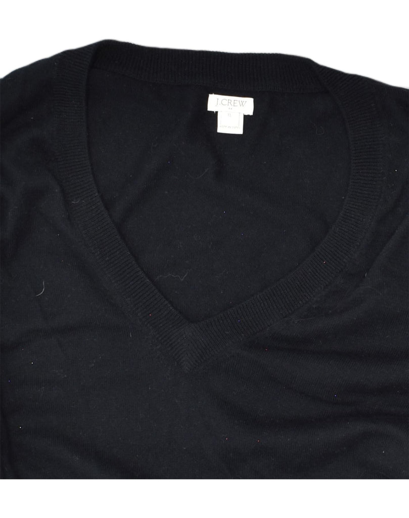 J. CREW Mens V-Neck Jumper Sweater XL Black | Vintage J. Crew | Thrift | Second-Hand J. Crew | Used Clothing | Messina Hembry 