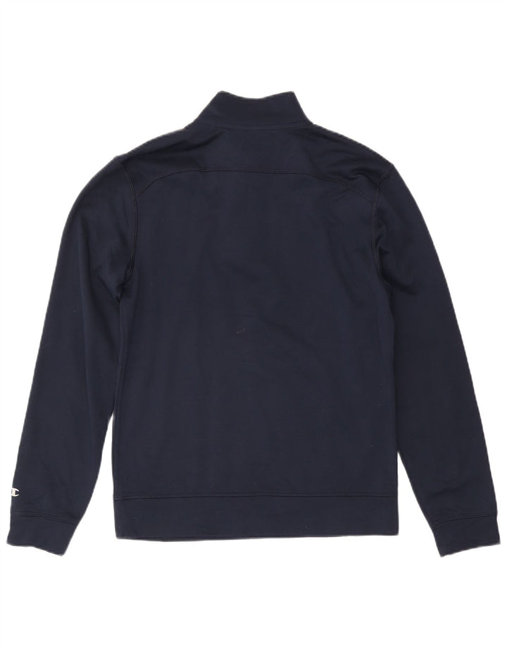 Champion Mens Graphic Sweatshirt Jumper Small Navy Blue Polyester Sports