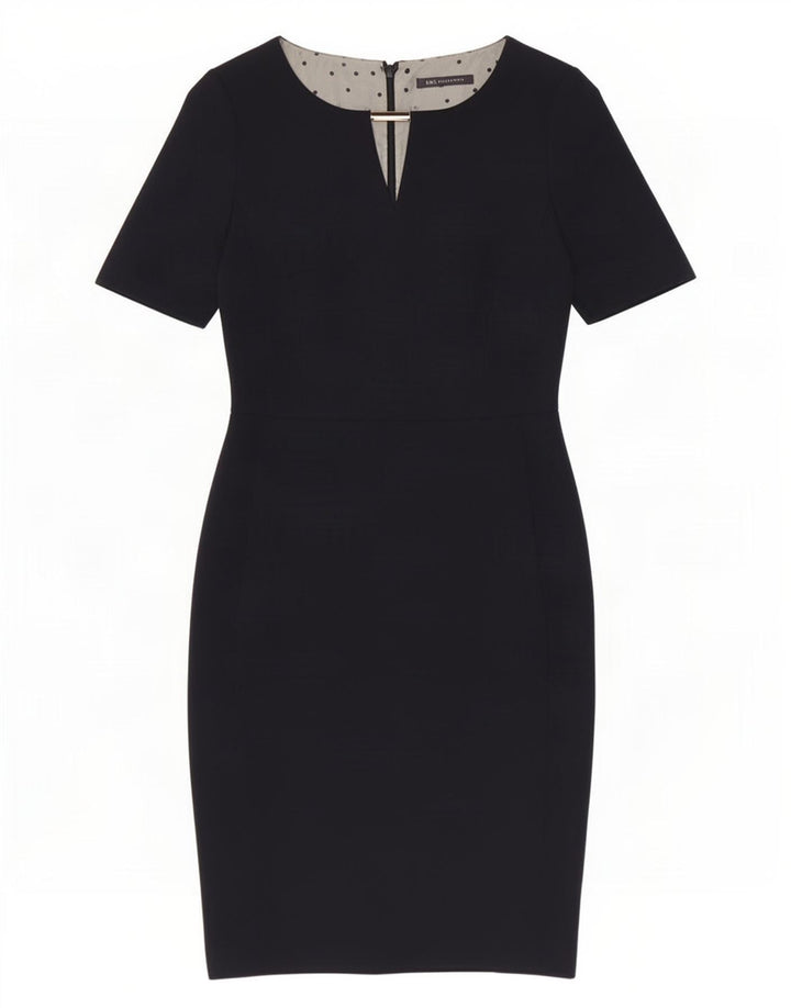 Marks & Spencer Womens Sheath Dress UK 8 Small Navy Blue Polyester