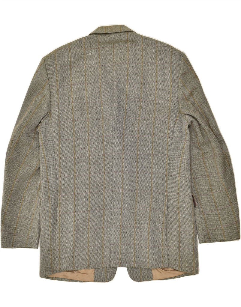 PIERRE CARDIN Mens Blazer Jacket UK 41 Large Grey Wool | Vintage Pierre Cardin | Thrift | Second-Hand Pierre Cardin | Used Clothing | Messina Hembry 