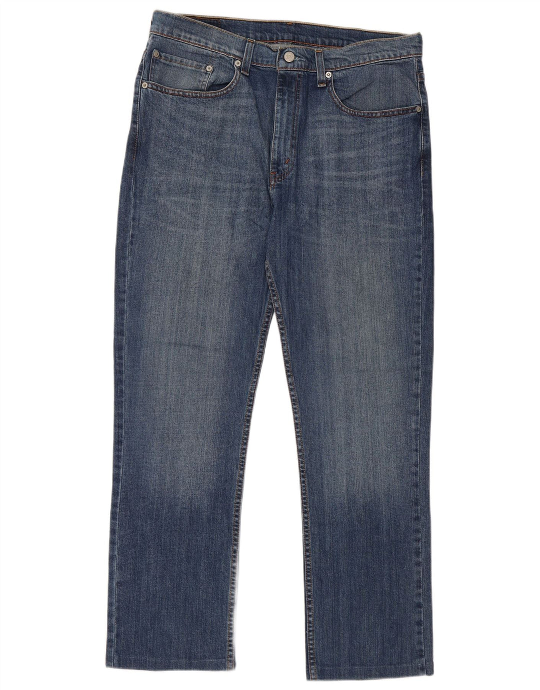 Levi's Mens Straight Jeans W36 L29 Blue Cotton