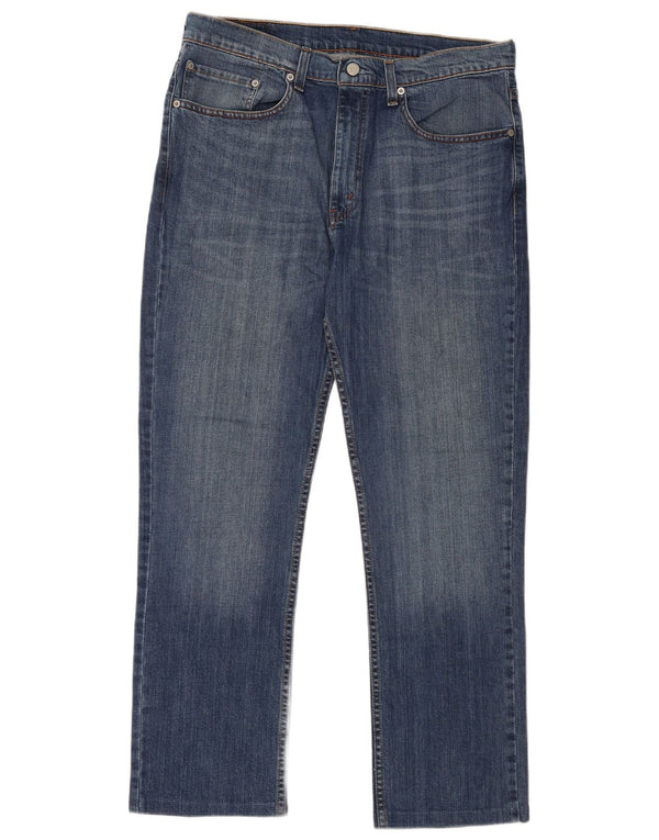 Levi's Mens Straight Jeans W36 L29 Blue Cotton