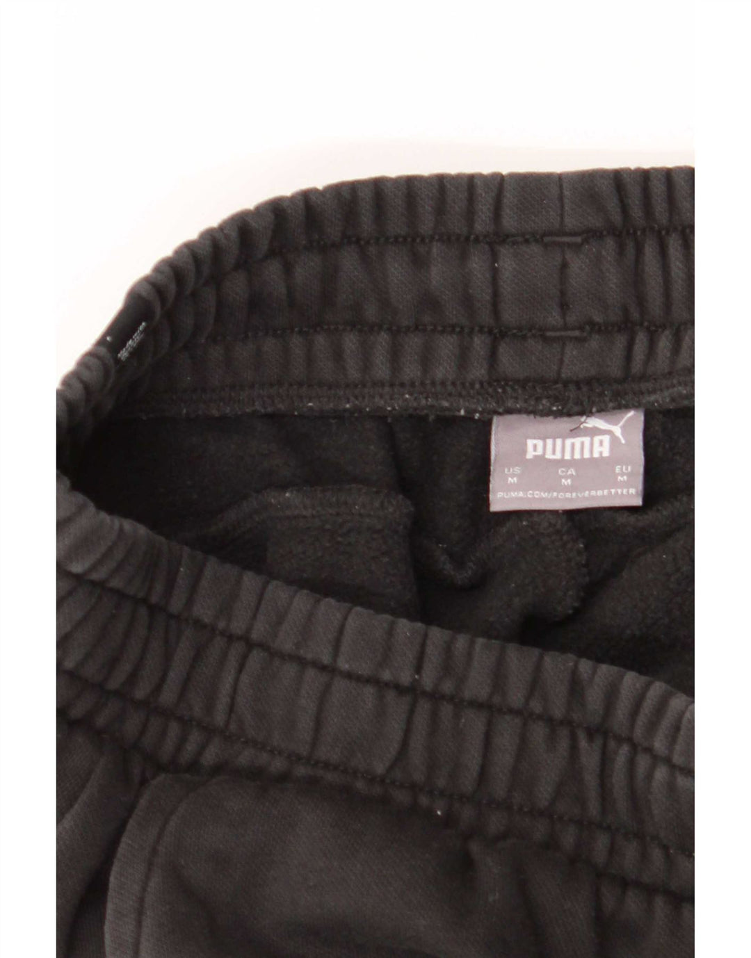Puma Mens Tracksuit Trousers Joggers Medium Black Cotton