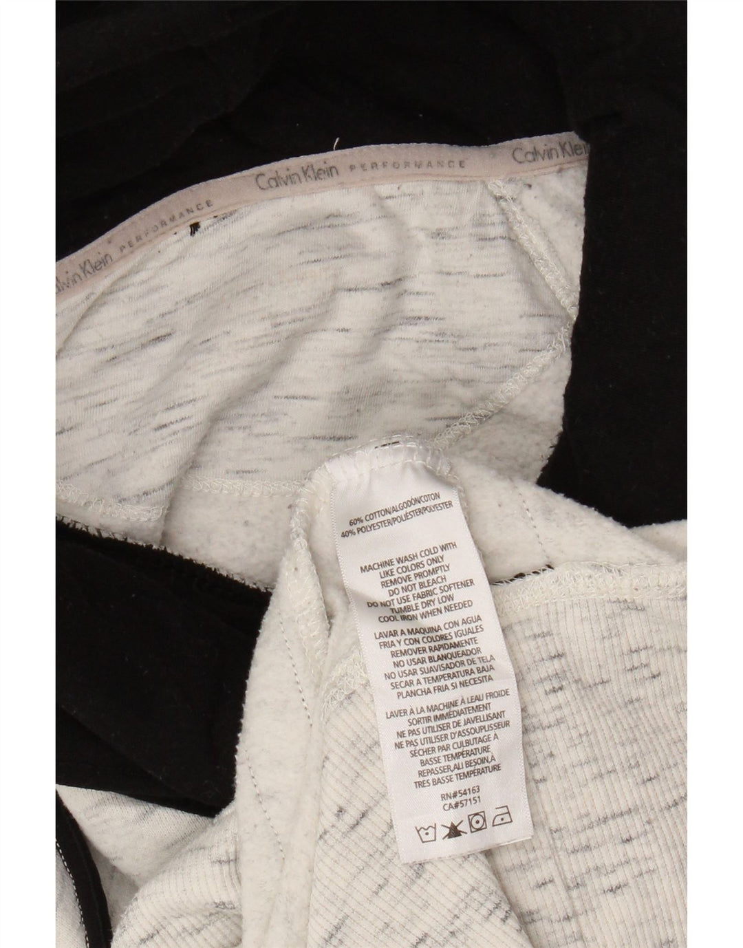 CALVIN KLEIN Womens Oversized Sweatshirt Jumper UK 18 XL Grey Flecked