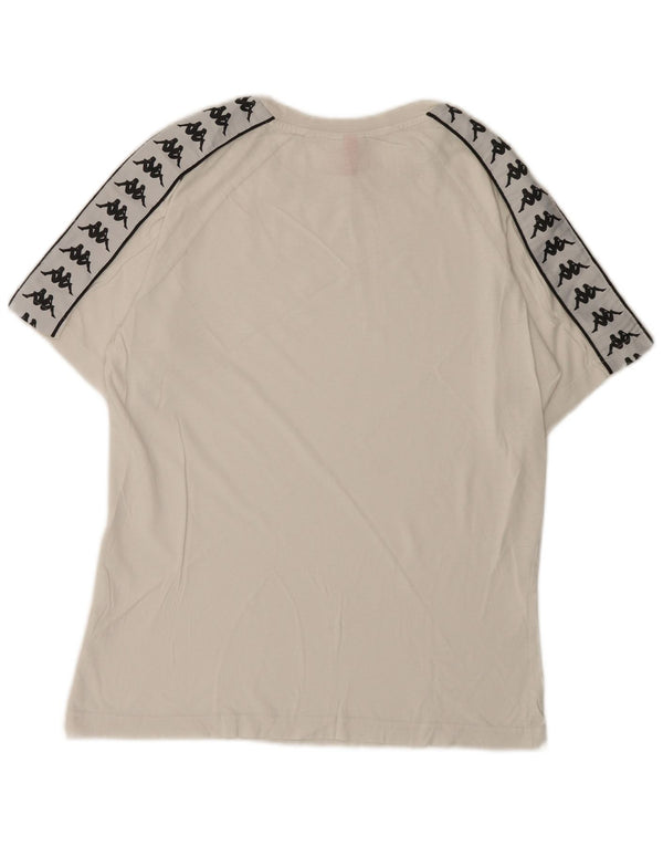 Kappa Mens Graphic T-Shirt Top Small White