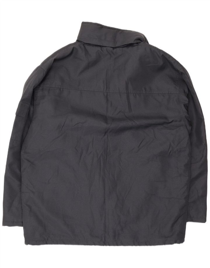 Vintage Mens Windbreaker Jacket UK 42 XL Navy Blue Polyester