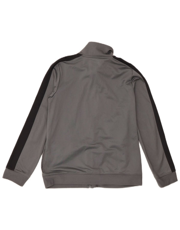 Under Armour Boys Tracksuit Top Jacket 11-12 Years Large Grey Polyester