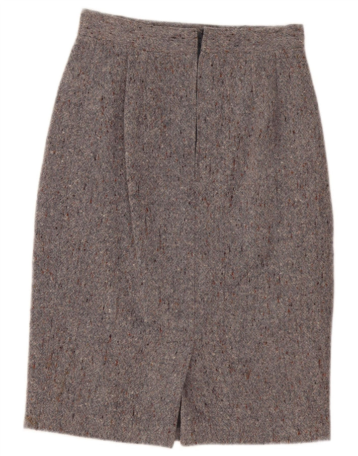 Vintage Womens Pencil Skirt Medium W30 Grey Flecked