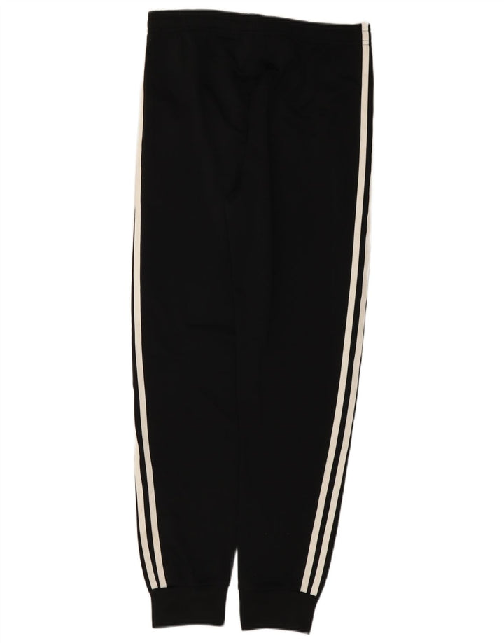 Adidas Boys Tracksuit Trousers Joggers 13-14 Years  Black Polyester
